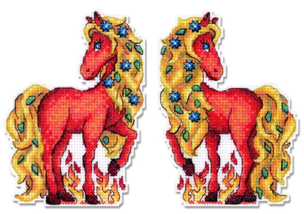 Fire Horse 13x9 cm SR-1330