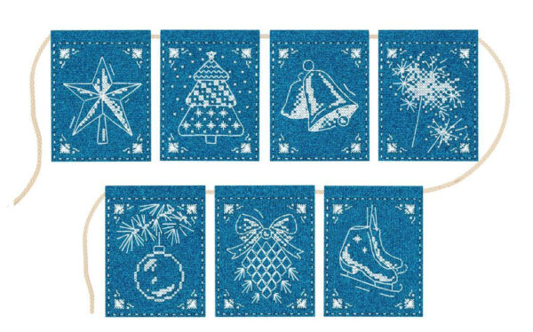 Garland Lace Miracle (7 flags) 11x8 cm ST-1001