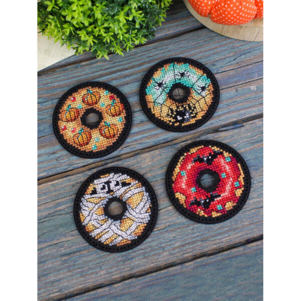 Halloween Donuts. Pins. Magnets 6x6 cm ST-1075 - Image 3