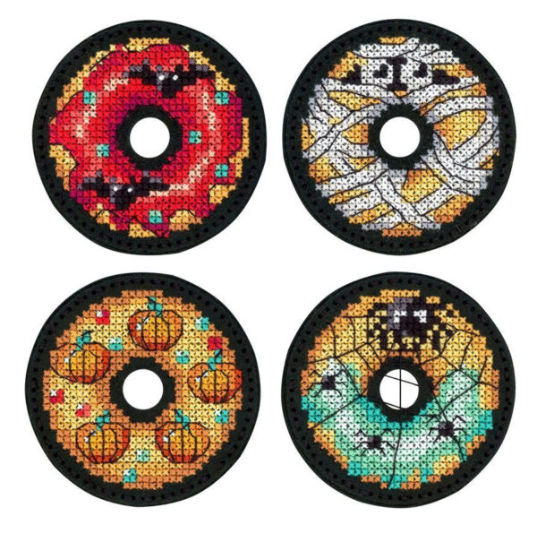 Halloween Donuts. Pins. Magnets 6x6 cm ST-1075