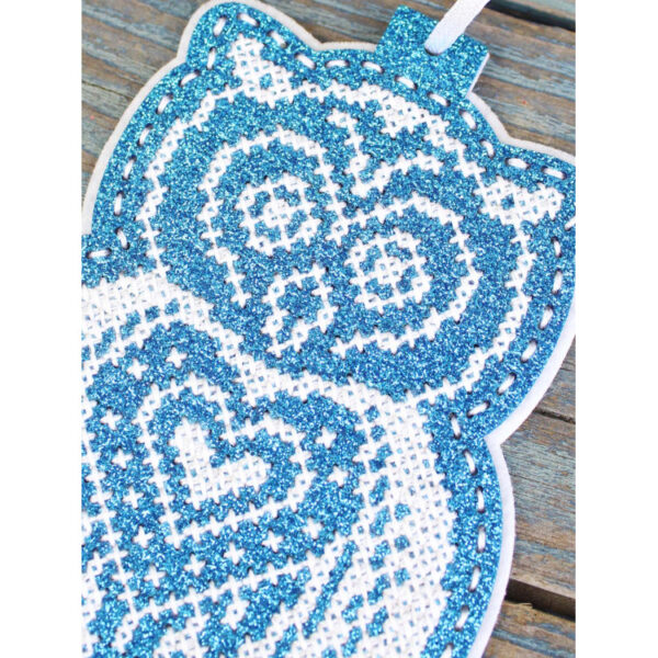 New Year's Toy: Snowy Owl 14x9 cm ST-1087 - Image 4