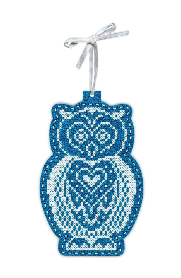 New Year's Toy: Snowy Owl 14x9 cm ST-1087