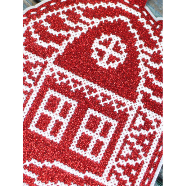 New Year's Toy: House in the snow 13x11 cm ST-1089 - Image 4