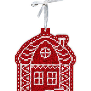 New Year's Toy: House in the snow 13x11 cm ST-1089