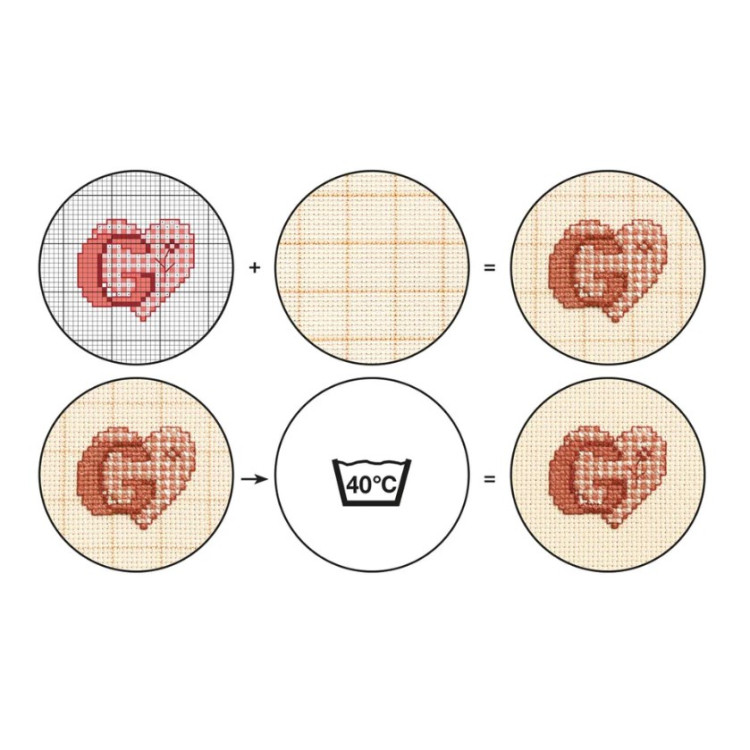 Tikkimisriie Aida 18ct 50x50cm (beež) joonitud - Image 4