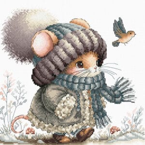 Autumn Fairytale Mouse 20.80 x 19.84 cm AVA-P012